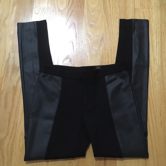 Club Monaco Pants - CLUB MONACO | Pitch Black Leather Pants